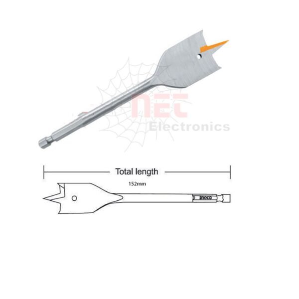 بنطة معلقة 10 ملم INGCO عالية الجودة لحفر الخرسانة والجدران بدقة وكفاءةINGCO 10mm masonry drill bit for precise drilling in concrete and walls