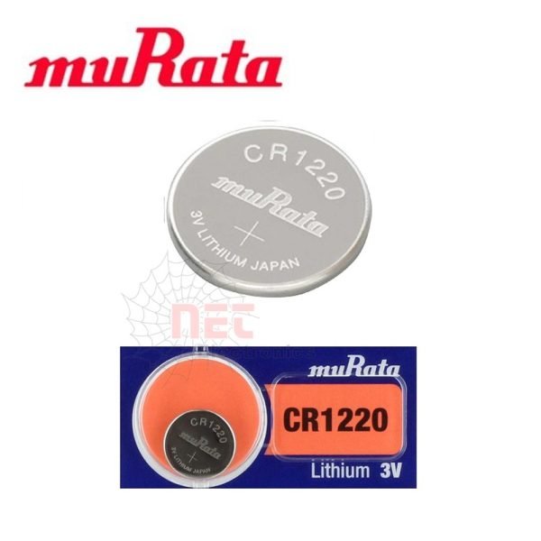 حجارة قرش CR 1220 muRata – بطارية ليثيوم صغيرة عالية الأداء للأجهزة الإلكترونية والساعات