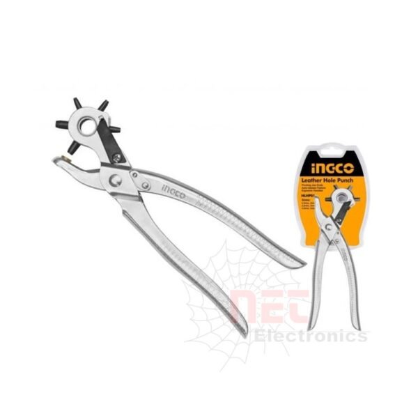خرامة جلد INGCO أداة احترافية لعمل فتحات دقيقة في الجلد والأحزمة بسهولةINGCO leather hole punch professional tool for precise holes in leather and belts