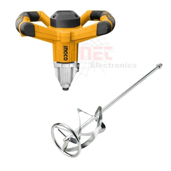 خلاط بويات INGCO 1400 وات MX214008 للاستخدام الاحترافي في خلط الدهاناتINGCO 1400W paint mixer MX214008 for professional paint and coating mixing applications