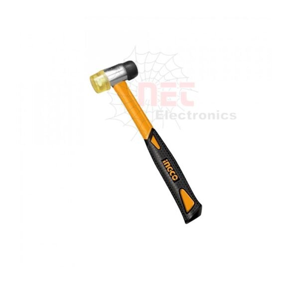 دقماق بلاستيك وكوتشوك INGCO HRPH8140 عالي الجودة للاستخدام في أعمال النجارة والتركيب بدون خدش الأسطحINGCO Plastic and Rubber Mallet HRPH8140 high quality hammer for woodworking and installation without surface damage