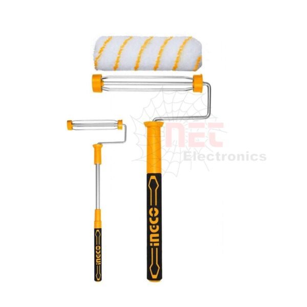 رولة دهان 9 بوصة INGCO عالية الجودة لدهان الجدران والأسطح بشكل احترافي وتوزيع متساوٍ للطلاءINGCO 9 inch paint roller high quality tool for professional wall painting and even paint distribution