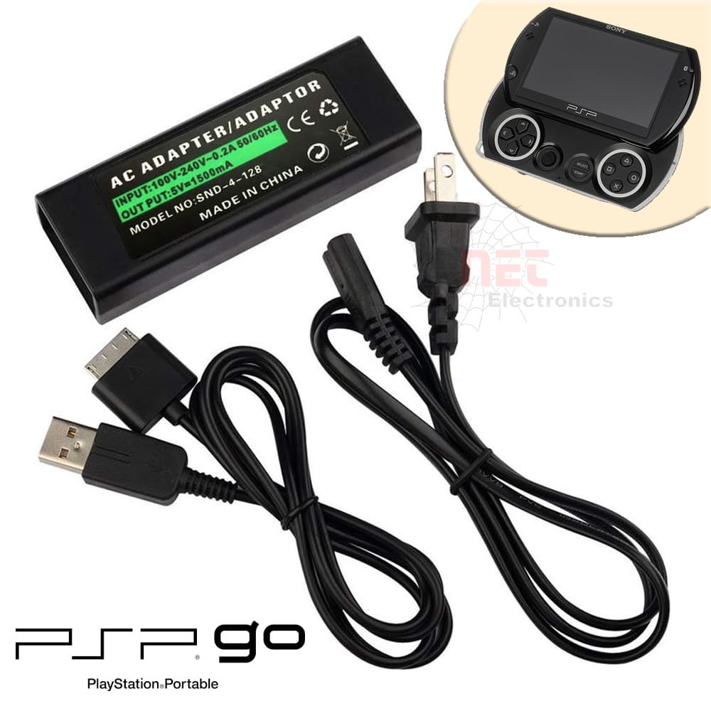 شاحن بلاي ستسيشن جولد سوكت عريض PSP GO شاحن بلاي ستيشن جولد PSP GO P1000 أصلي – باركود 4905524604337Original PlayStation Gold PSP GO Charger P1000 – Barcode 4905524604337
