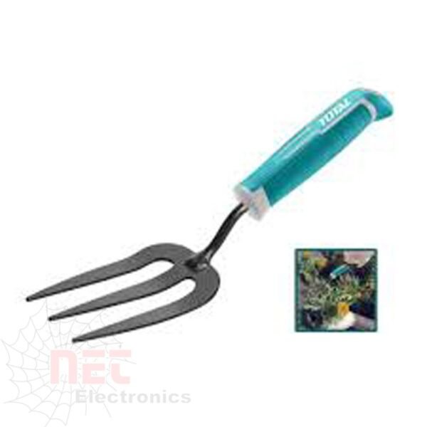 "شوكة ثلاثية مزارع حديقة TOTAL مصنوعة من مواد متينة للاستخدام الزراعي والحدائقي""Total Triple Garden Fork made of durable materials for agricultural and gardening use"