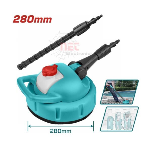 فرشة مسدس ماكينة غسيل دائرية TOTAL لتنظيف السيارات والأسطح المختلفةTOTAL Circular Washing Gun Brush for cleaning cars and various surfaces