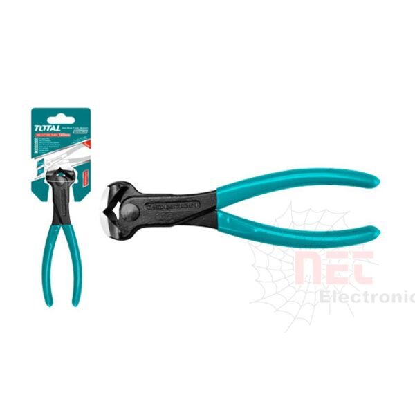 "كماشة كلابة سلك رباط 7 بوصة TOTAL لتثبيت وربط الأسلاك بدقة وجودة عالية.""7-Inch TOTAL wire twisting pliers for precise and high-quality wire fastening."