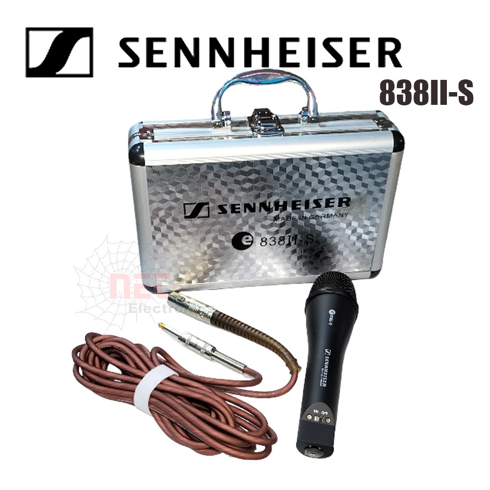 مايك-سلكي-ديناميكي-SENNHEISER-838II-S.jpg مايك سلكي ديناميكي SENNHEISER 838II-S عالي الجودة للاستخدام الاحترافي في الغناء والتسجيلSENNHEISER 838II-S Wired Dynamic Microphone high quality for professional singing and recording