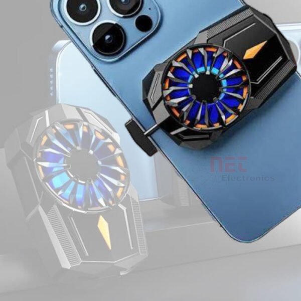 مبرد موبايل شحن S-08 مع مروحة تبريد للهاتف وشحن USB للألعابS-08 Mobile Cooler with Charging – Phone Cooling Fan with USB for Gaming