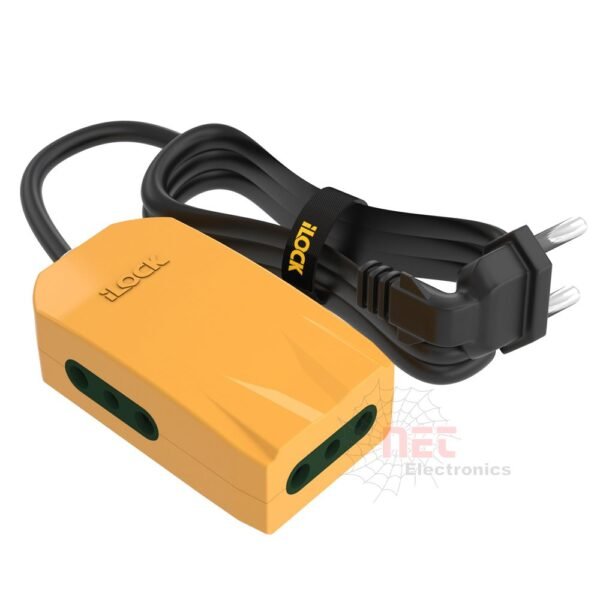 مشترك ميني 3 مخرج 1.5م ILOCK لتوصيل الأجهزة الكهربائية بأمان وسهولةILOCK Mini 3 Outlet 1.5m Power Strip for safe and easy electrical device connection