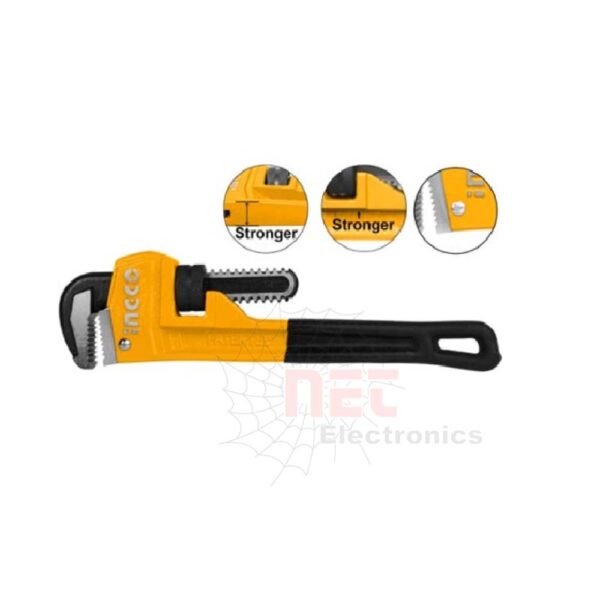 مفتاح إنجليزي 14 بوصة INGCO قابل للتعديل للاستخدامات الصناعية والصيانةINGCO 14 inch adjustable wrench for professional maintenance and industrial use