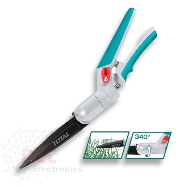 مقص عشب نجيلة 7 بوصة TOTAL لتقليم العشب والحدائق بدقة عالية وجودة قوية7 Inch TOTAL Grass Shears for precise lawn and grass trimming with high durability