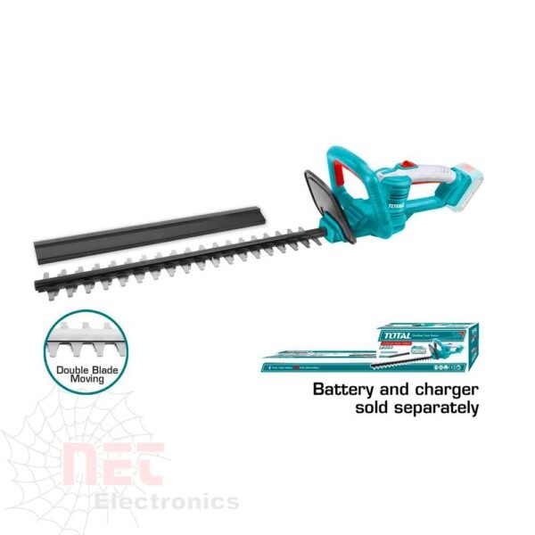 مقص شجر كهربائي شحن 20 فولت TOTAL لتقليم الأشجار والحدائق يعمل بالبطارية بتصميم احترافيTOTAL 20V Cordless Electric Pruning Shears for tree and garden trimming with rechargeable battery