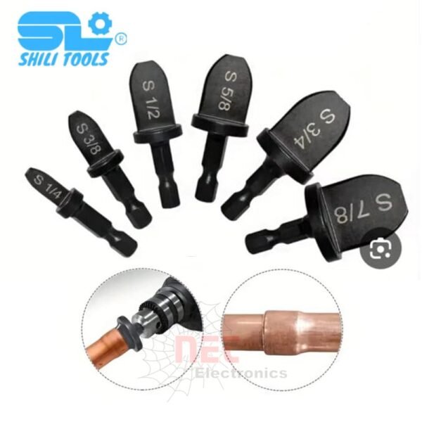 طقم بنط فلير للمواسير النحاس 6 قطع مع أدوات تركيب متكاملة بجودة عالية6-piece copper pipe flare nut set with high-quality installation tools