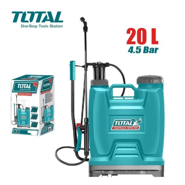 بخاخة مبيدات يدوية 20 لتر توتال مع بلف تفريغ للاستخدام الزراعي ورش الحدائقTOTAL manual pesticide sprayer 20 liter with drain valve for agricultural and garden use