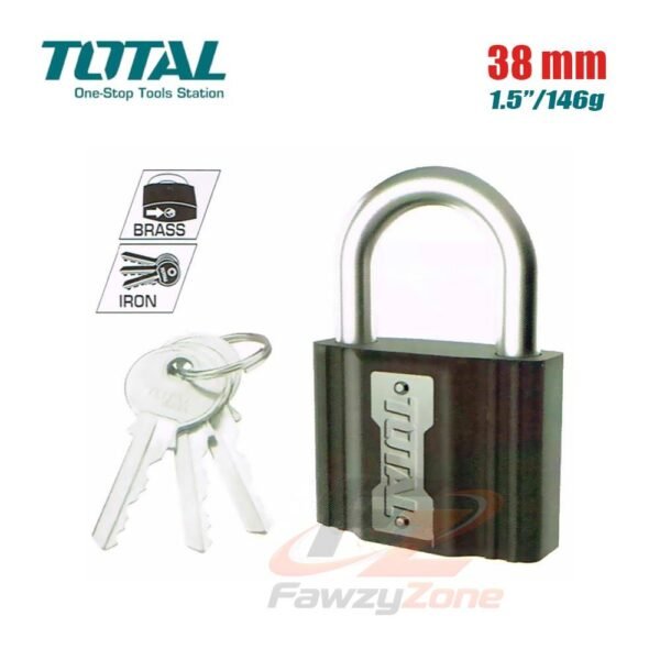 قفل زهر 38 ملم توتال - قفل معدني قوي ومتين للاستخدام الأمن.Total 38mm