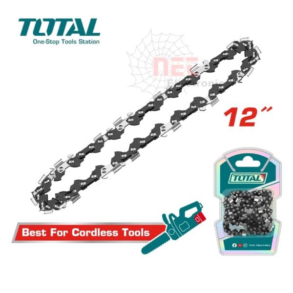 كاتينة جنزير منشار شجر توتال 12 بوصة - قطعة غيار أصلية عالية الجودة لمنشار الشجر.Total 12-inch chainsaw sprocket - high-quality original spare part for chainsaw.