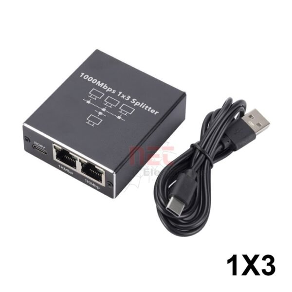 سويتش 3 بورت لتوصيل ثلاثة أجهزة عبر منفذ واحد بسهولة وسرعة3-Port Switch for connecting three devices through one port easily and quickly