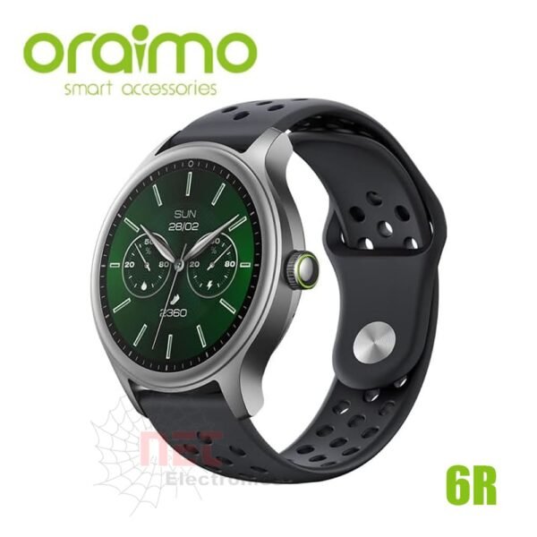 ساعة سمارت ORAIMO 6R LITE OSW-823 بتصميم عصري أنيق مخصصة لتتبع اللياقة البدنية والإشعارات الذكيةORAIMO 6R LITE Smart Watch OSW-823 modern design for fitness tracking and smart notifications