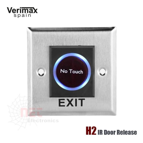 شاشة فتح كالون H2 NO TOUCH EXIT IR DOOR RELEASE زر خروج بدون لمس بتقنية الأشعة تحت الحمراء لأنظمة التحكم بالدخولH2 NO TOUCH EXIT IR DOOR RELEASE touchless exit button with infrared sensor for access control systems