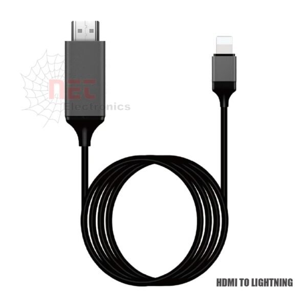 كيبل Lightning إلى HDMI للايفون لعرض شاشة الهاتف على التلفزيونLightning to HDMI cable for iPhone screen mirroring on TV