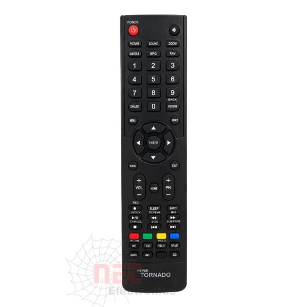 ريموت شاشة تورنادو 3D كبير 349 TORNADO بديل أصلي عالي الجودة متوافق مع شاشات تورنادو LED وLCD و3DTornado 3D TV Remote Model 349 High Quality Replacement Remote Compatible with Tornado LED, LCD and 3D TVs