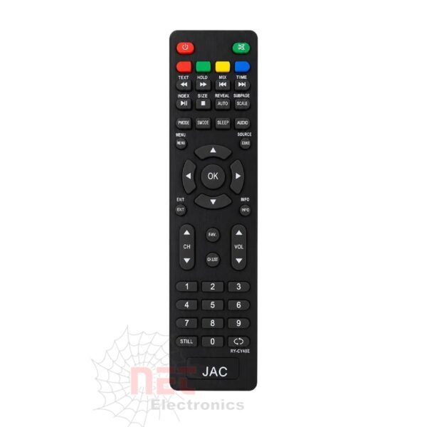 ريموت شاشة جاك ستيل 350 الأصلي للتحكم في شاشات JAC STILL بجودة عالية وسهولة الاستخدام.JAC STILL TV Remote Control Model 350 replacement remote for compatible JAC STILL televisions with responsive buttons and reliable performance.