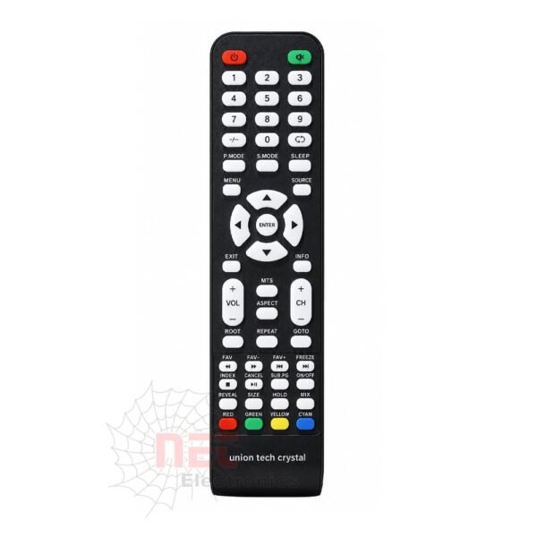 ريموت شاشة يونيون تك كريستال 351 UNIONTECH CRYSTAL أصلي عالي الجودة للتحكم الكامل في شاشة التلفزيون.UNIONTECH CRYSTAL TV Remote Control No. 351 high-quality replacement remote for complete television control.