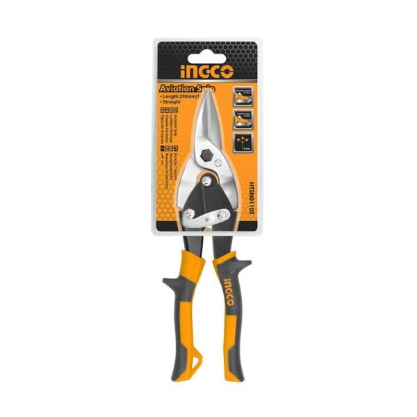 مقص صاج بيد معزولة 10'' - مقص صاج بيد معزولة 10 بوصة لأعمال القطع الدقيقة 10 inch insulated handle tin snips for metal cutting