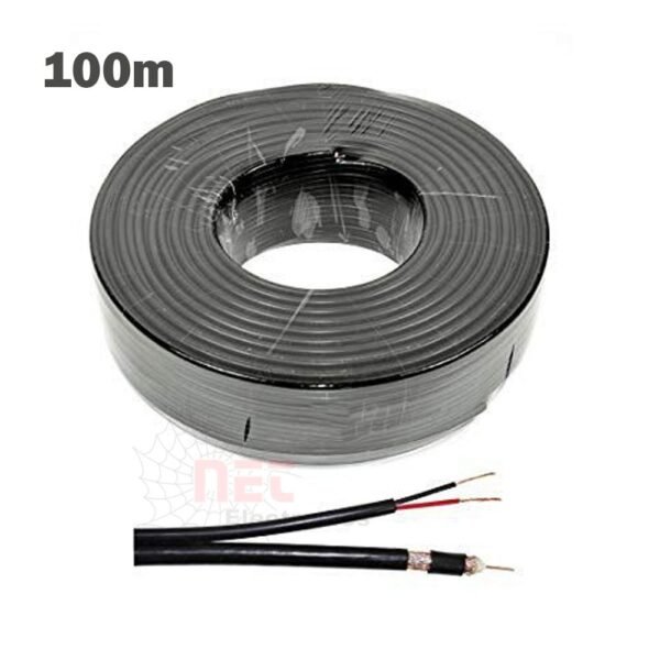 لفة سلك كاميرات 100 متر - لفة سلك كاميرات 100 متر عالية الجودة للمراقبة الأمنية High quality 100-meter security camera cable roll