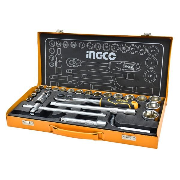 طقم لقم 1/2" 45 قطعة - طقم لقم 1/2" 45 قطعة أصلي للورش والسيارات 1/2 inch 45 pcs socket set professional tools kit