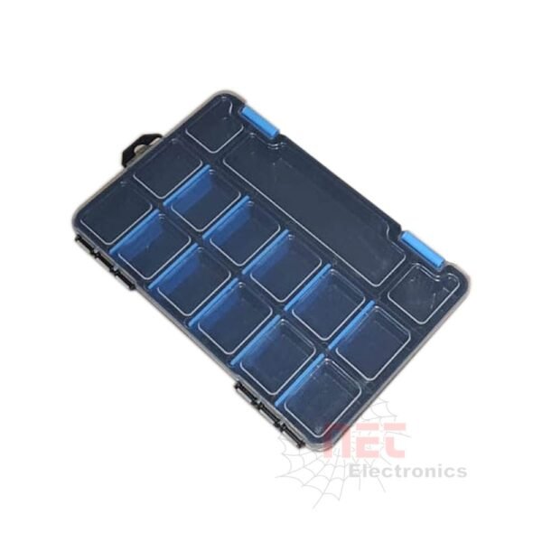 علبة حفظ مكونات 15 خانة Black - علبة حفظ مكونات 15 خانة Black لتنظيم المطبخ والبهارات Black 15-Compartment Storage Box for kitchen organization