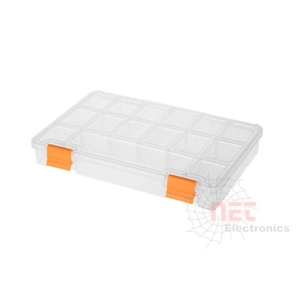 علبة حفظ مكونات 15 خانة MANO - علبة حفظ مكونات 15 خانة MANO لتنظيم الأدوات والقطع الصغيرة MANO 15-compartment component storage box for small parts organization