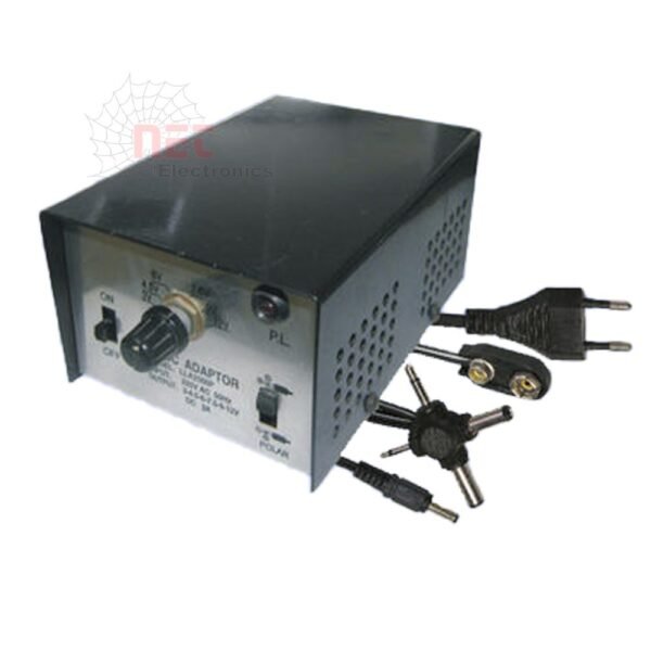 ادبتر مدرج 2A من 9V - 24V - ادبتر مدرج 2A من 9V - 24V لتشغيل الأجهزة الإلكترونية Adjustable 2A adapter from 9V to 24V for electronic devices