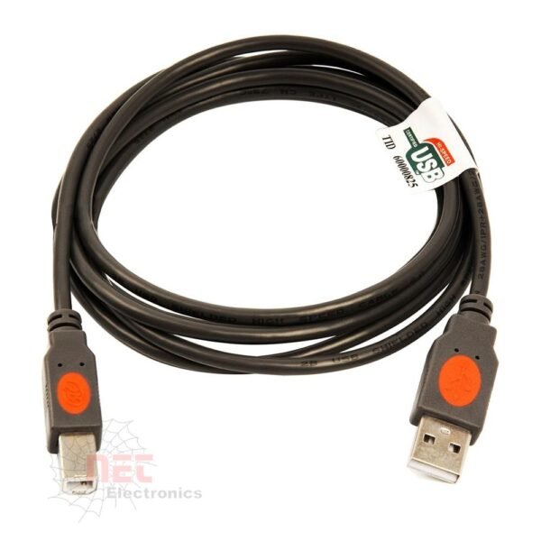 كابل برنتر رمادي من 2B - كابل برنتر رمادي من 2B لتوصيل سريع وآمن للطابعة 2B Grey Printer Cable for fast and secure printer connection