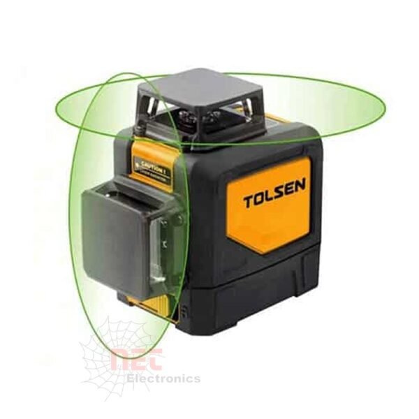 ميزان ليزر أخضر 30 متر - ميزان ليزر أخضر 30 متر 2 خط 360 درجة ماركة تولسن TOLSEN 30M green laser level 360 degree 2 lines tool