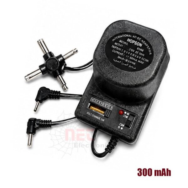 ادبتر مدرج 300mA مل امبير سويتش مسطرة adjustable power adapter 300mA switch ruler