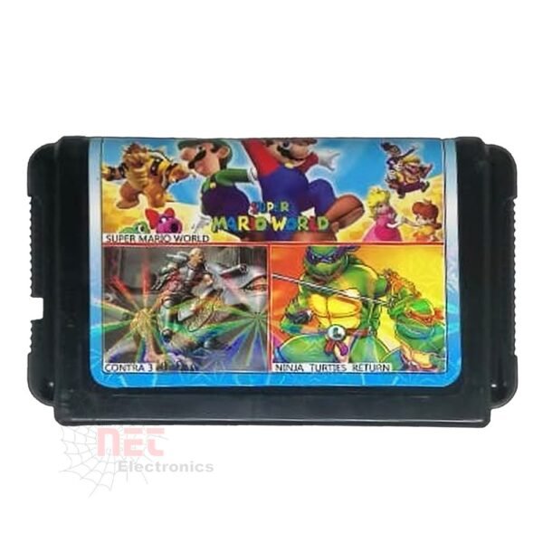 شريط اتاري سيجا 3×1 - شريط اتاري سيجا 3 في 1 للألعاب الكلاسيكية القديمة Sega and Atari 3 in 1 retro game cartridge