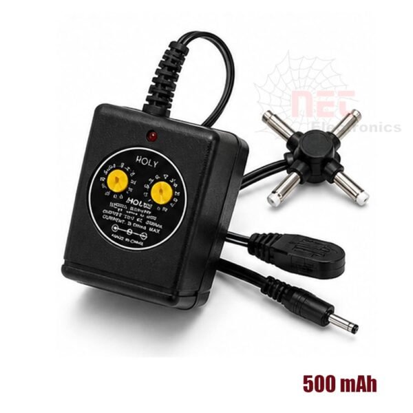 أدبتر مدرج 500mA مل سويتش رأس مسمار لتشغيل الأجهزة الإلكترونية Stepped 500mA power adapter with screw head multi switch