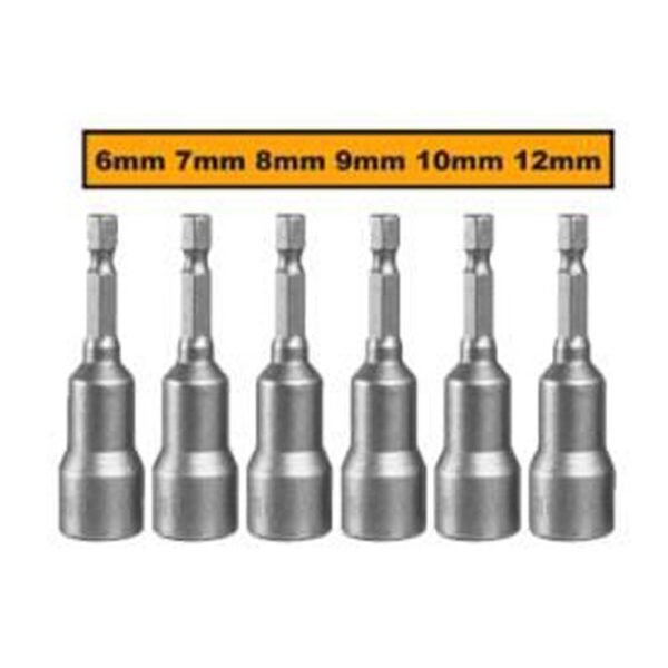 طقم لقم بيب 6 قطع ممغنط - طقم لقم بيب 6 قطع ممغنط لصيانة دقيقة وسريعة 6 piece magnetic nut setter set for professional maintenance