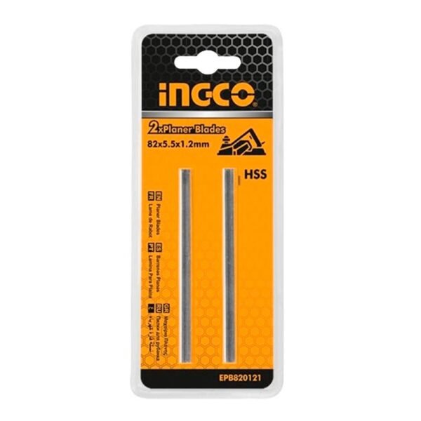طقم كستير شفرة 82 ملم صلب INGCO - طقم كستير شفرة 82 ملم صلب INGCO لأعمال النجارة INGCO 82mm solid planner blades set for woodworking
