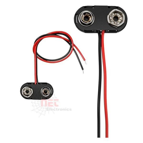 كاب جمبر 9V - كاب جمبر 9V لتوصيل الطاقة في المشاريع الإلكترونية والأردوينو 9V jumper cap battery connector for electronics and Arduino projects