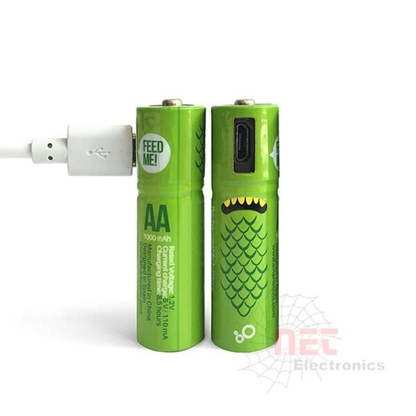 حجارة قلم AA شحن بشاحن موبايل SMARTOOOLS - حجارة قلم AA شحن بشاحن موبايل SMARTOOOLS قابلة لإعادة الشحن SMARTOOOLS AA USB rechargeable mobile charger batteries