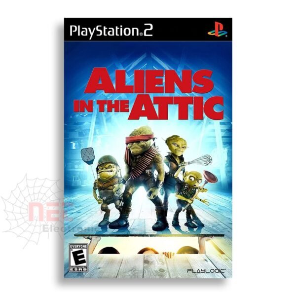 Aliens In The ATTIC PS2 CD - شريط ألعاب بلايستيشن 2 Aliens In The ATTIC PS2 CD Aliens In The ATTIC PS2 CD retro video game disc