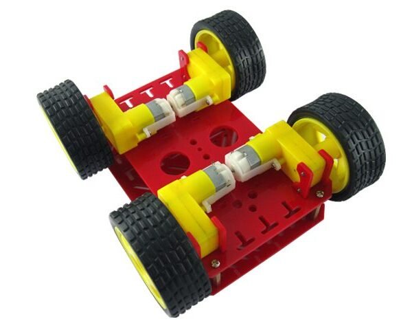 مكونات روبروت بلاستيك Complete Mini Plastic Robot Chassis Kit - مكونات روبروت بلاستيك Complete Mini Plastic Robot Chassis Kit لتنفيذ المشاريع التعليمية Complete Mini Plastic Robot Chassis Kit educational robot parts