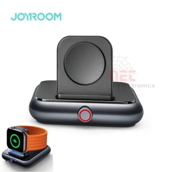 هولدر شاحن ساعة أبل وايرليس JOYROOM - هولدر شاحن ساعة أبل وايرليس JOYROOM الأصلي على مكتب منظم JOYROOM Wireless Apple Watch Charger Holder on a clean desk setup