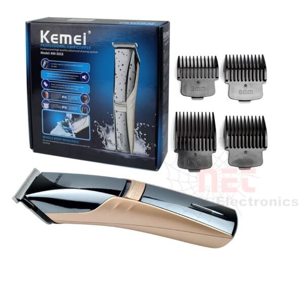 ماكينة حلاقة KEMEI بروفيشنال - ماكينة حلاقة KEMEI بروفيشنال الأصلية لتحديد الشعر واللحية Original KEMEI Professional Hair Clipper for men grooming
