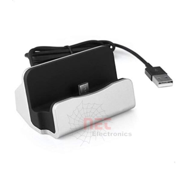 استاند + شاحن موبايل مايكرو MICRO - استاند وشاحن موبايل مايكرو مكتبي بتصميم عصري وأنيق Modern desktop phone stand and micro charger combo