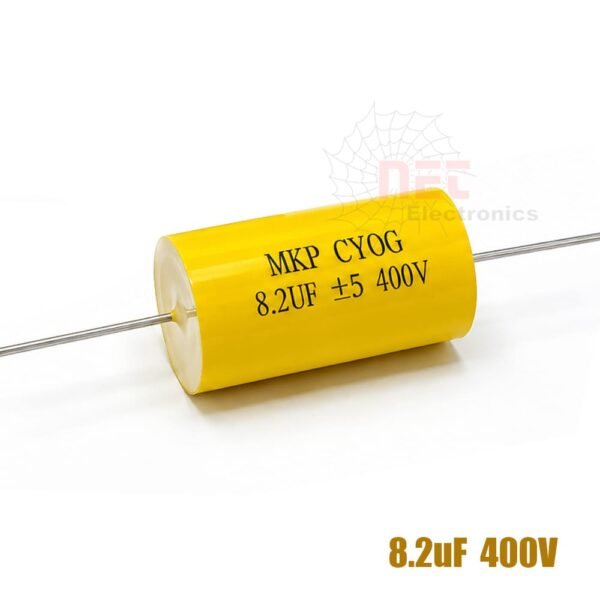 مكثف صوت MKP 8.2uF 400V عالي الجودة للكروس أوفر High quality MKP 8.2uF 400V audio capacitor for crossover