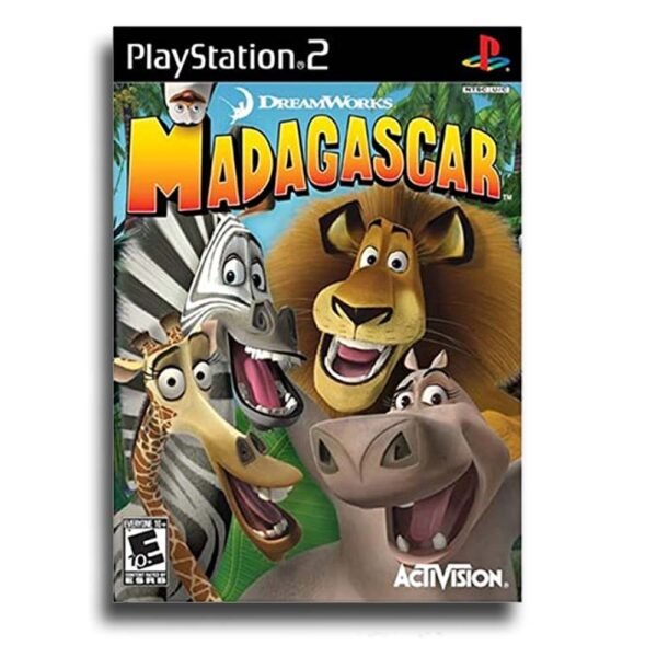 Madagascar PS2 CD - شريط ألعاب Madagascar PS2 CD أصلي لجهاز بلايستيشن 2 Madagascar PS2 CD original game disc for PlayStation 2