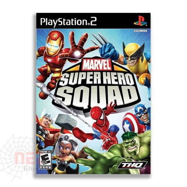 Marvel Super Hero Squad PS2 CD - أسطوانة لعبة مارفل سوبر هيرو سكواد لجهاز بلايستيشن 2 Marvel Super Hero Squad PS2 CD game disc case